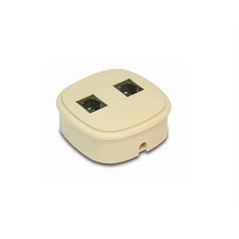 Presa con 2 attacchi plug 6/4