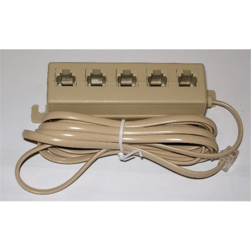 Presa da tav./par. c/5 plug 6/4 c/cavo