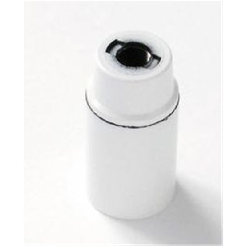 Portalampada termoplastico E14 liscio BN