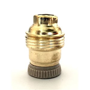 PORTALAMPADA OTTONATO E14 PORCELLANA