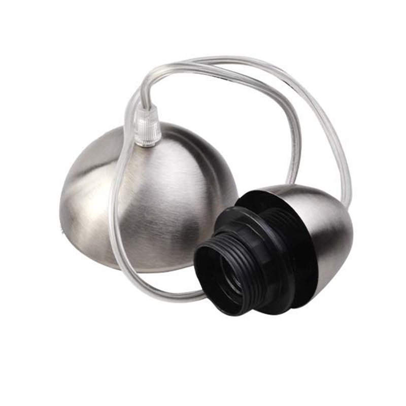 Pendel E27 in metallo cromo satinato