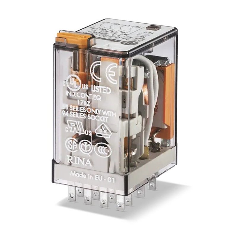 RELE INN.230V AC 4 SCAMBI C/PP+LED+IM