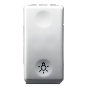 PULSANTE 1P NA 10A SIMB.LUCE SY/WT