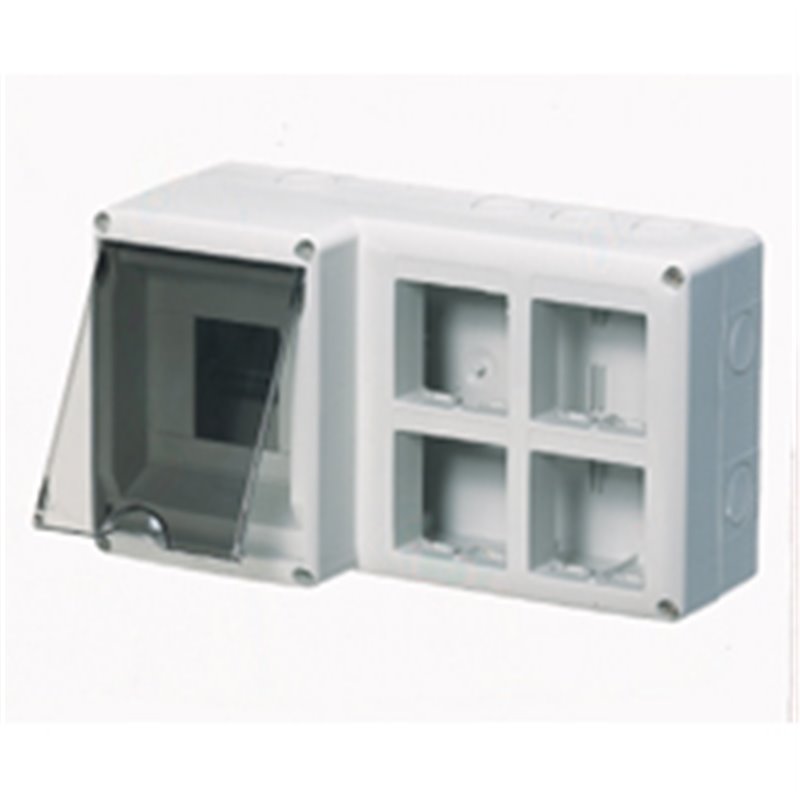 CONTENITORE 4MOD.DIN+(2X4)MOD.SYSTEM PR.