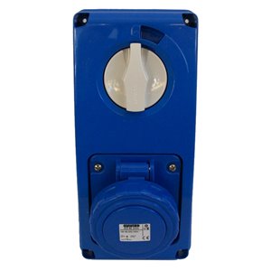 PRESA BL. S.F.2P+T 16A 220V 6H SBF IP67