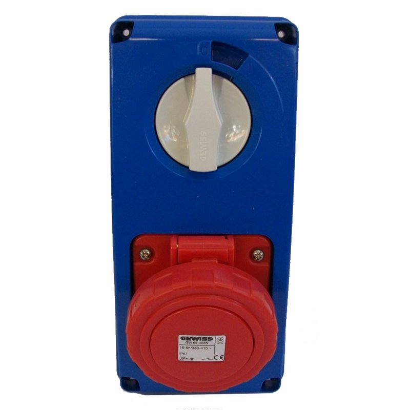 PRESA BL IP67 S.F.3P+T 16A 400V 6H SBF