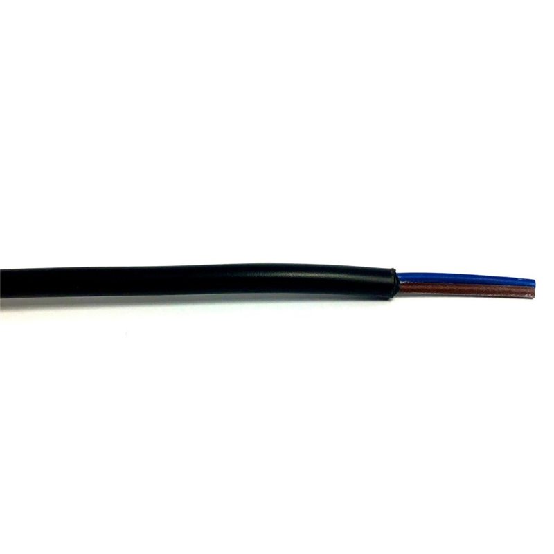 CAVO GOMMATO H05VV-F 2X0,75 CPR NERO