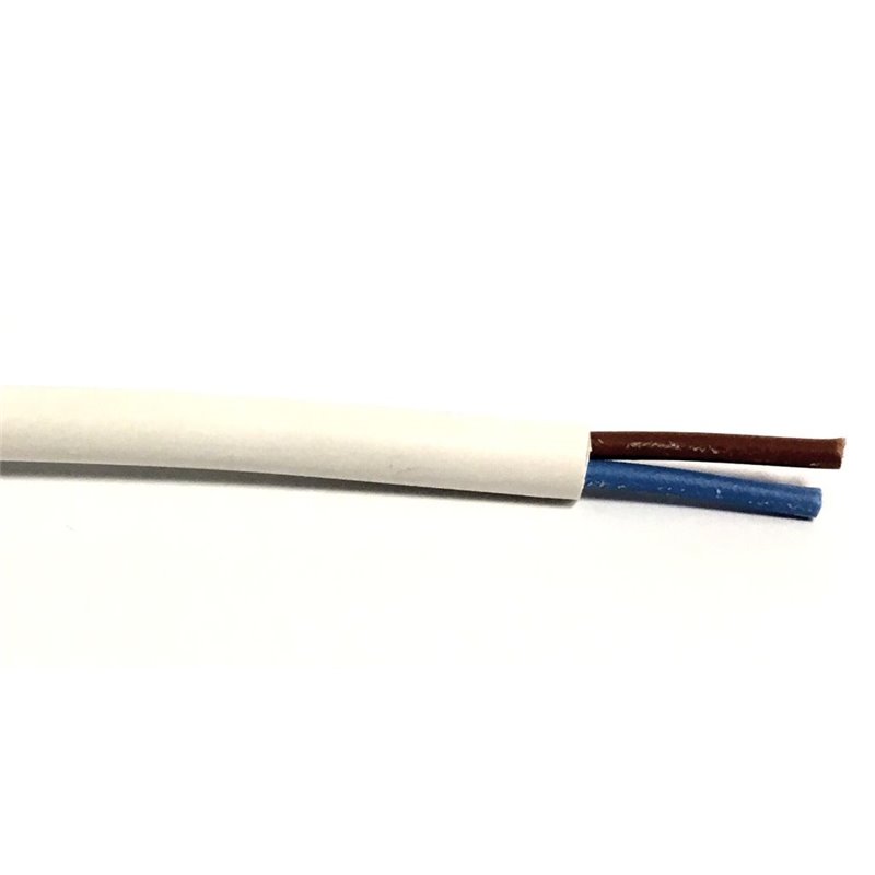 CAVO GOMMATO H05VV-F 2X1,5 CPR BIANCO