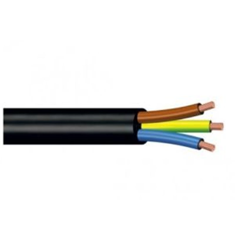 CAVO GOMMATO H05VV-F 3G1,0 CPR NERO