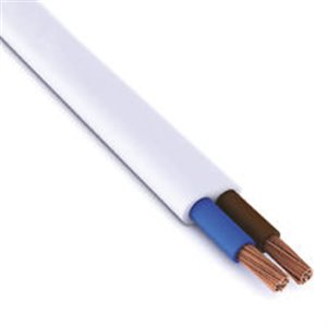 CAVO GOMMATO PIATTO H03VVH2-F 2X0,75 BIA