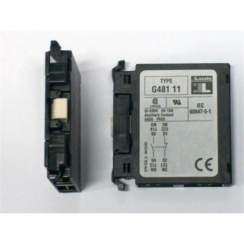 CONTATTI AUSILIARI G481/11 1NA + 1NC
