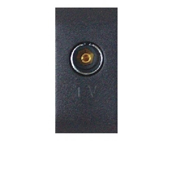 ONDA PRESA TV PASSANTE 9,5mm GRIGIO