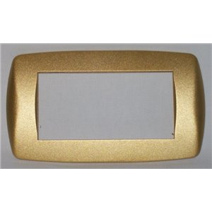 PLACCA MILLENIUM 4 FORI ORO SATINATO