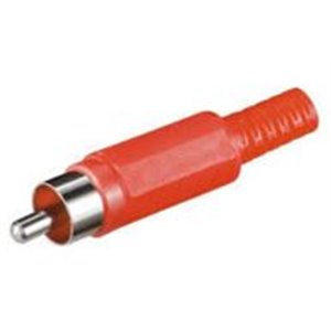 SPINA RCA CON CODOLO ROSSA IN PLASTICA