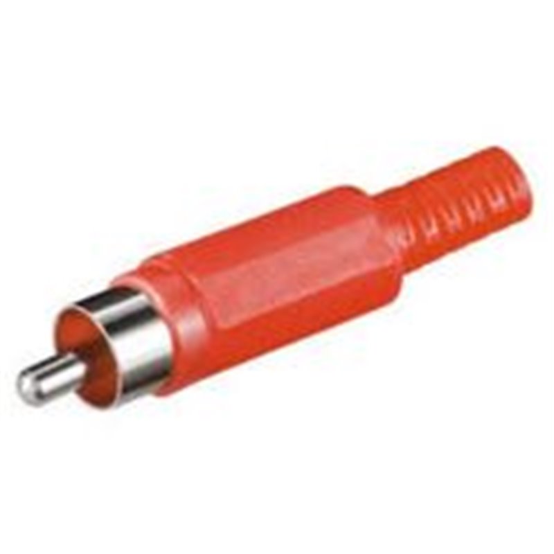 SPINA RCA CON CODOLO ROSSA IN PLASTICA
