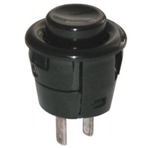 PULSANTE DS412 N.A.UNIP.OFF-(ON) NERO