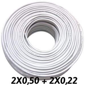 Cavo allarme 2x0,50 + 2x0,22 CCA