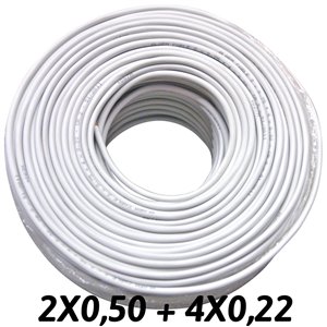 Cavo allarme 2x0,50 + 4x0,22 CCA