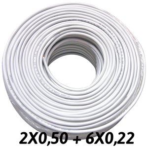Cavo allarme 2x0,50 + 6x0,22 CCA