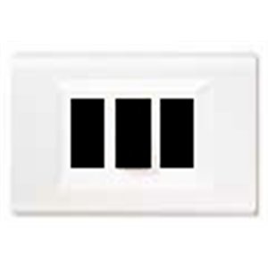 PLACCA CLICK 3 POSTI BIANCA